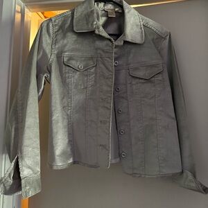 Vintage transitions petite cropped corduroy jacket. Beautiful color. Worn once.